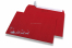 Gekleurde kerst enveloppen - Rood, met arreslee | Enveloppenland.be