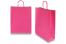 Papieren draagtassen gedraaide handgreep - fel roze, 320 x 120 x 410 mm, 100 gr | Enveloppenland.be