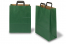 Papieren draagtassen platte handgreep - groen, 320 x 140 x 420 mm | Enveloppenland.be