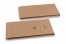 Enveloppen met Japanse sluiting - 110 x 220 x 25 mm, bruin | Enveloppenland.be