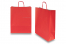 Papieren draagtassen gedraaide handgreep - rood, 320 x 120 x 410 mm, 100 gr | Enveloppenland.be