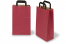 Papieren draagtassen platte handgreep - rood, 220 x 105 x 360 mm | Enveloppenland.be