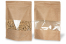 Stazakken kraft met venster - bruin, 250 x 340 x 120 mm, 3000 ml | Enveloppenland.be