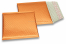 Luchtkussen enveloppen ECO metallic - oranje 165 x 165 mm | Enveloppenland.be