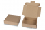 Postdozen met bovenklep - bruin, 110 x 110 x 28 mm | Enveloppenland.be