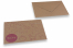 Geboortekaart enveloppen - Bruin + baby roze | Enveloppenland.be