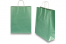 Papieren draagtassen gedraaide handgreep - metallic groen, 320 x 120 x 410 mm, 100 gr | Enveloppenland.be